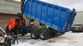Новый ломовоз КАМАЗ с манипулятором ВЕЛМАШ VM10L74 PALFINGER