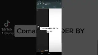 comando ORDER BY en sql