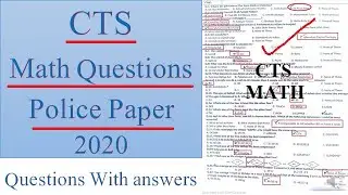 CTS Punjab Police past papers 2020, SPU PHP Police Constable Papers 2020, CTS police constable paper