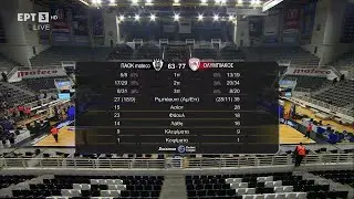 ΠΑΟΚ - Ολυμπιακός 63-77 | HIGHLIGHTS | 05/11/2023 | EΡΤ