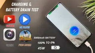 Realme C63 Battery Drain & Charging Test | 5000mah | 45W | PUBG TEST |