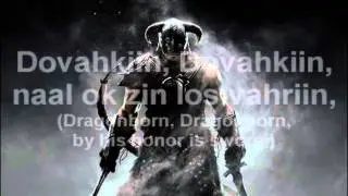 Skyrim  The Song of the Dragonborn with lyrics