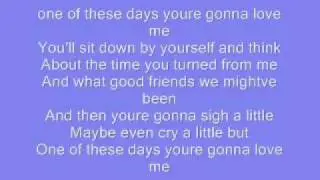 one of these days - tim mcgraw **LYRICS**