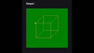 Draw 3D Cube | Turtle Graphics 