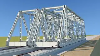 3D Animation of Girder Bridge Assembling and launching (Bridge No. 456B)