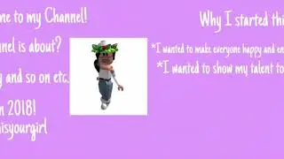 Welcome to my Channel!