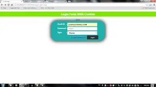 Login and Logout Form with Cookie Concepts in .net