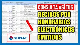 CÓMO VER MIS RECIBOS POR HONORARIOS ELECTRÓNICOS EMITIDOS 2023 - SUNAT