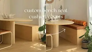 DIY // Sewing custom bench seat cushions