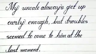 English Writing । English Handwriting । Handwriting Kaise Sudhare English । Cursive Writing ।