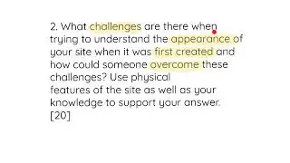 OCR SHP History All Around Us: ‘What challenges are there when trying to understand...’