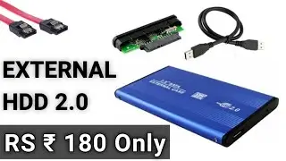 HOW TO MAKE USB EXTERNAL HARDDISK || RS 180 ONLY