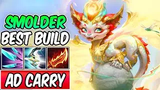 SMOLDER ADC ON-HIT | Best Build & Runes | Diamond Gameplay Guide | 49000 DMG | League of Legends