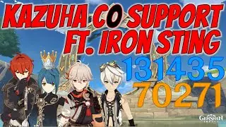 Kazuha Showcase New Abyss 12 | F2P Iron Sting Weapon | Genshin Impact