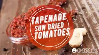 Tapenade with sun dried tomatoes (vegan recipe)