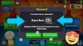 8 Ball Pool Rare Box + Free Coins Updated Rewards Links 10th July 2017