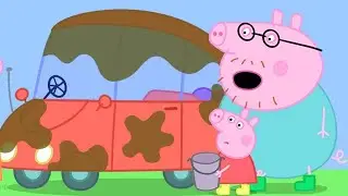 Peppa Pig in Hindi - Cleaning The Car - Gaadi Saaf Karna - हिंदी Kahaniya - Hindi Cartoons for Kids