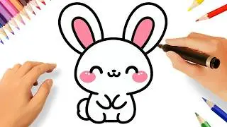 HOW TO DRAW A CUTE BUNNY EASY❤️