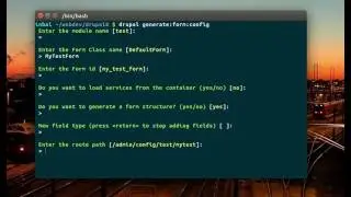 Drupal console create a form
