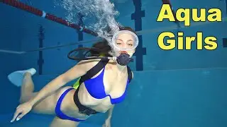 Beautiful Bikini Scuba Girl