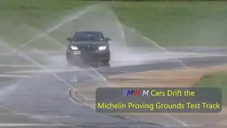 BMW F87 M2 Competition At The Michelin Proving Grounds Wet Oval Track.