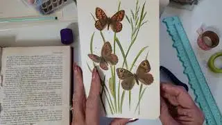 Book page projects, what I do with my old book pages, lots of ideas.#1