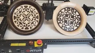 Woodturning Plates with ORTUR laser master 2 Pro S2