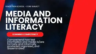 HOW TEXT INFORMATION AND MEDIA IS/ARE FORMALLY & INFORMALLY PRODUCED, ORGANIZED, AND DISSEMINATED