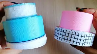2 ОЧЕНЬ ПРОСТЫХ МК! Идеи бантиков на скорую руку / Бантики из лент МК для начинающих