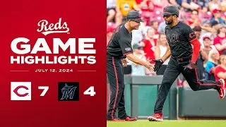 Marlins vs. Reds Game Highlights (7/12/24) | MLB Highlights