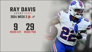Ray Davis Week 2 Replay: Every Run, Target, and Catch @ Miami Dolphins