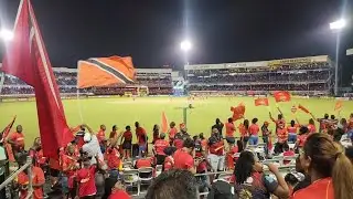 Cricket Match At The Queen Park Oval.