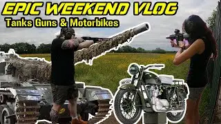 EPIC WEEKEND VLOG | SHOOTING GUNS, MILITARY MUSEUMS, MOTORBIKES & HOTELS Ft @Beeb1upVlogs