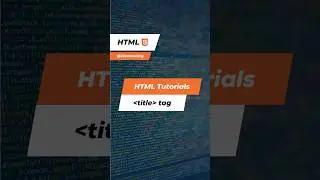 HTML title tag 