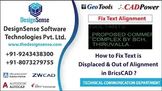 BricsCAD Tutorials: How to Fix Text is Displaced and Out of Alignment in BricsCAD | Fix Error in CAD
