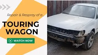 Toyota Touring Wagon full bodywork and respray.