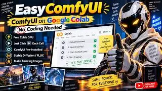 EasyComfyUI — ComfyUI on Google Colab (No Coding Needed)