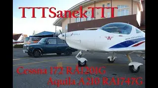 И снова полеты/ Cessna 172/ Aquila A210 [TTTSanekTTT]