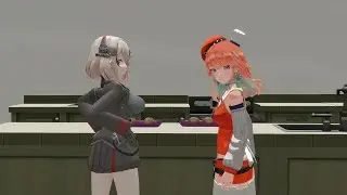 Roon And Kiara Baking Bread | Azur Lane x Hololive Animation