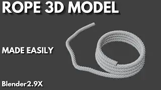 how to make a rope in blender 2.9x easily