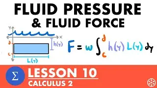 Fluid Pressure & Fluid Force | Calculus 2 Lesson 10 - JK Math