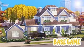 Large Base Game Family Home 🏡 || The Sims 4: Speed Build
