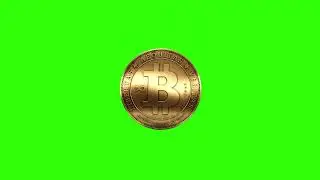 green screen bitcoin animation