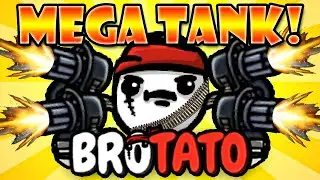 The Minigun Wielding MEGA TANK Is Unstoppable! | Brotato
