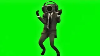 Speaker Man Dance Green Screen !