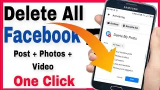 How To Delete All Post Photo Video On Upload Facebook One Click / Facebook Posts Delete Kaise Kare