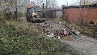 Разравнивание кирпичного боя ГСК Юбилейный