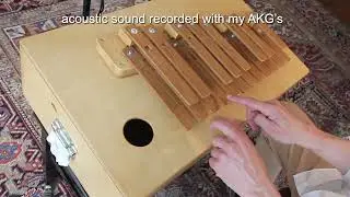 Demonstrating the BamBooBass Kalimba