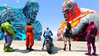 SpiderMan FOUND Biggest Titans Perses, Oceanus - GTA 5 MODS