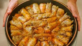 Постные голубцы с грибами